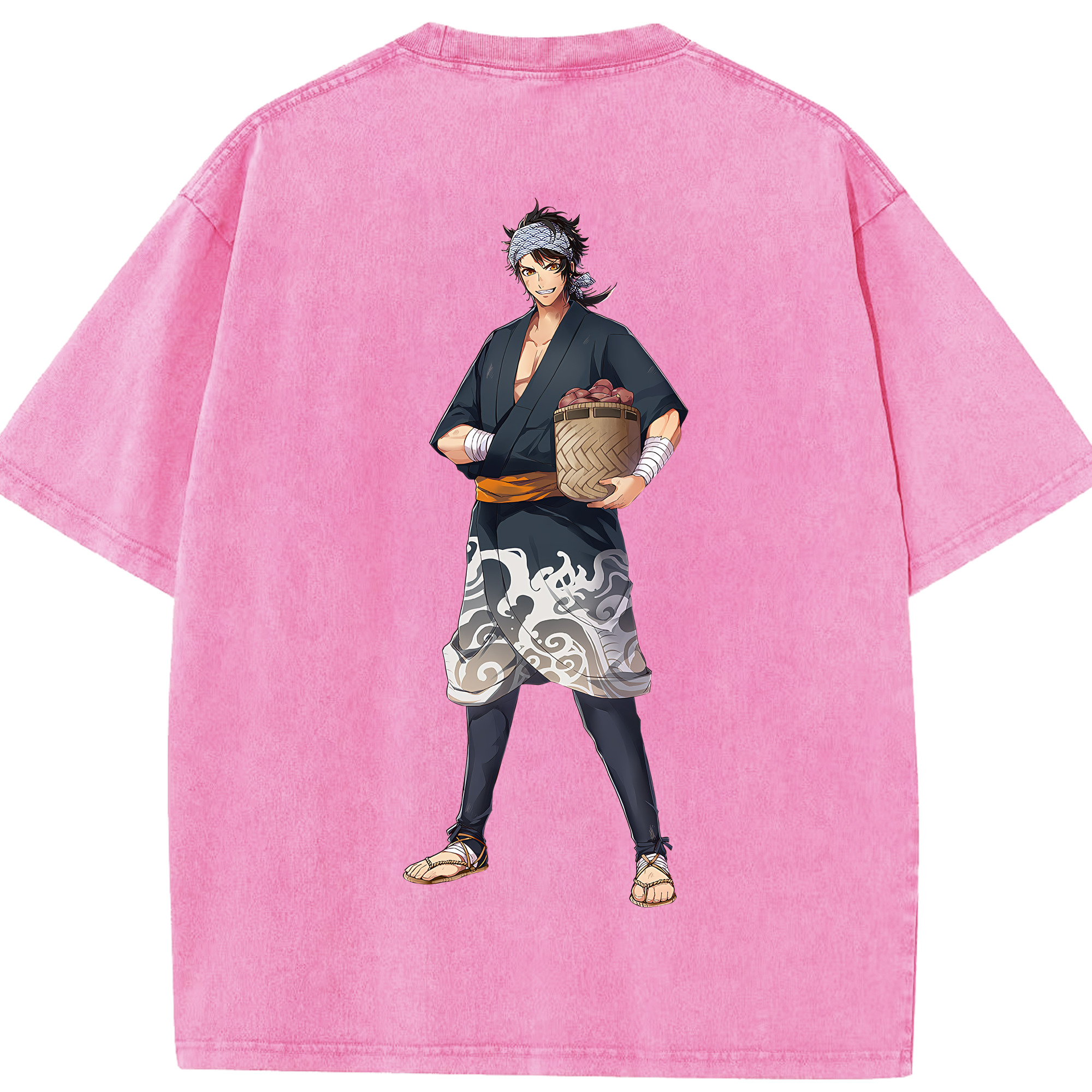 （画像用） 刀剣乱舞 Touken Ranbu 綿100% ヴィンテージ風 半袖Tシャツ（背面プリント）